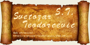 Svetozar Teodorčević vizit kartica